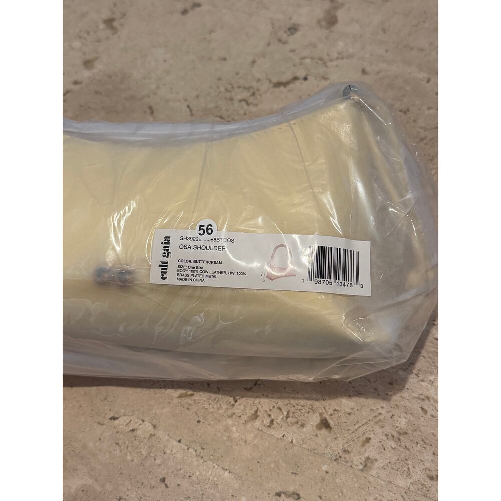NEW Cult Gaia OSA Shoulder Bag Buttercream Yellow - Picture 4 of 6